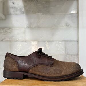 Mens ALDO Oxford Brown Leather Lace Up Dress Shoes US Size 13